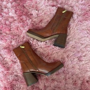 ASOS Brown Leather Boots Size 9